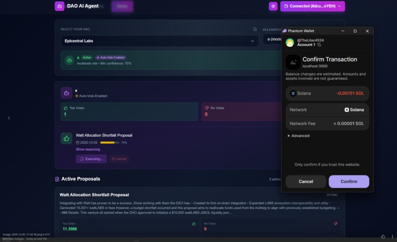 SolDAO Pilot – screenshot 9