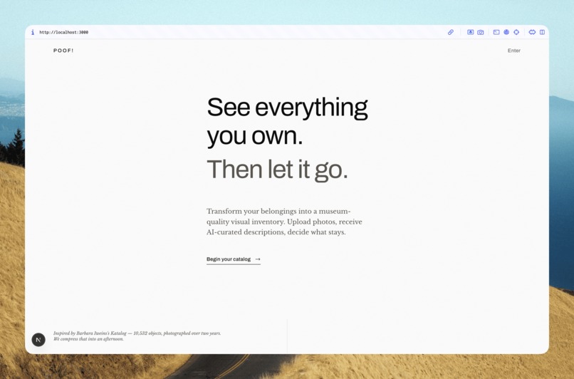 Poof! See everything you own, then let it go – screenshot 2