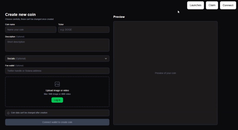 Creator Pump Deploy – screenshot 1