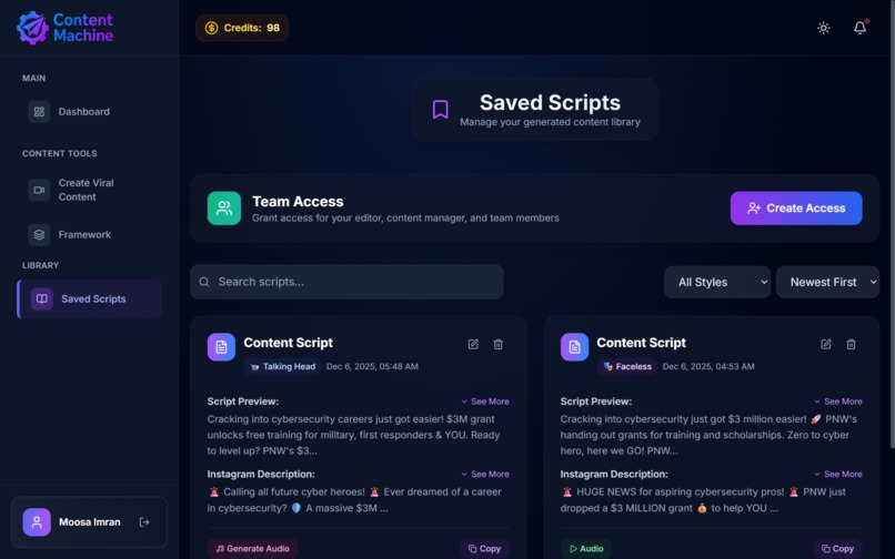 Content Machine – screenshot 2