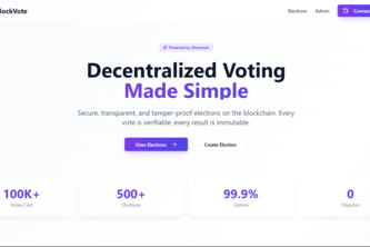 Block Vote – Decentralized Voting System