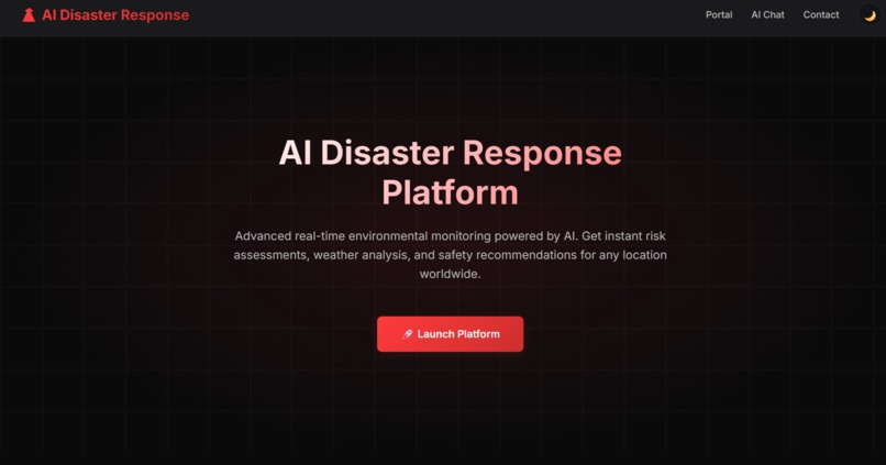 AI Disaster Response Platform – screenshot 1