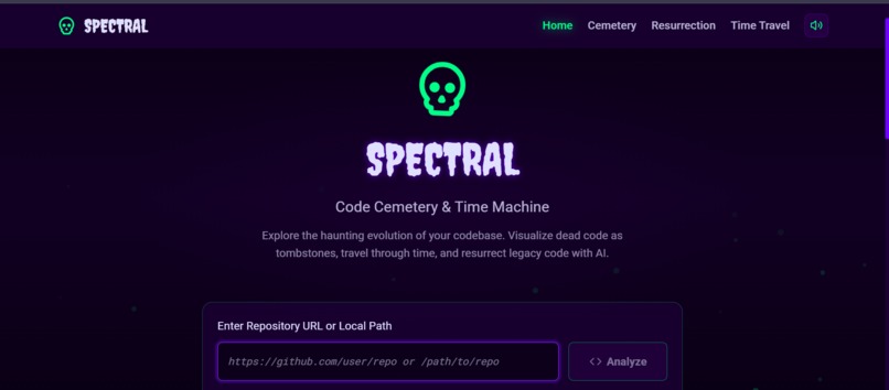 Spectral code cemetery – screenshot 7