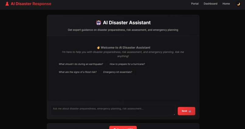 AI Disaster Response Platform – screenshot 4