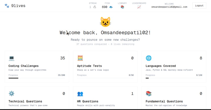 9-lives: Gamified Learning – screenshot 1