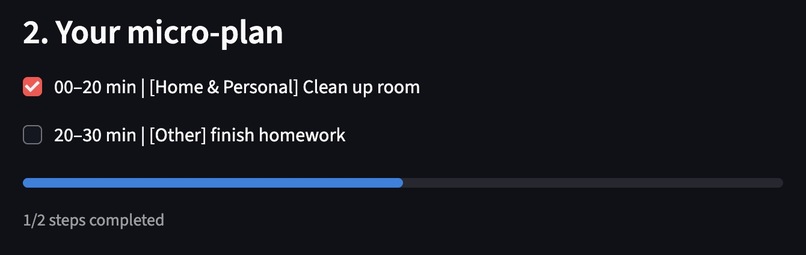 OctoFocus - Tentacle Time Planner – screenshot 1
