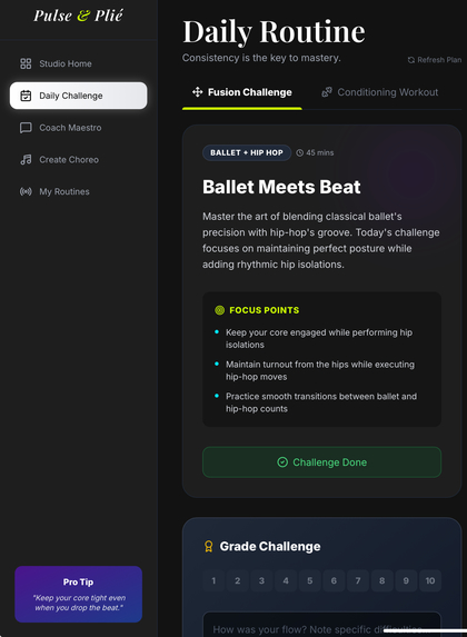 Pulse & Plié: AI Fusion Dance Coach – screenshot 3
