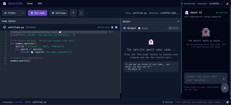 Ghost_IDE – screenshot 2