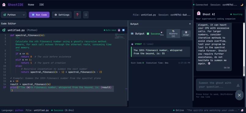 Ghost_IDE – screenshot 4