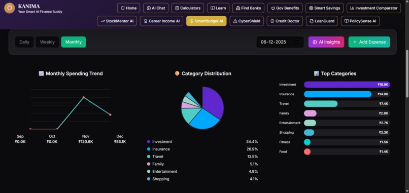 KANIMA - AI Finance Buddy – screenshot 3