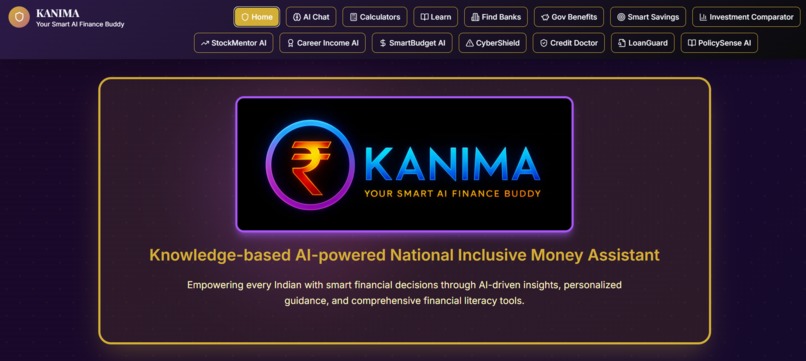 KANIMA - AI Finance Buddy – screenshot 1