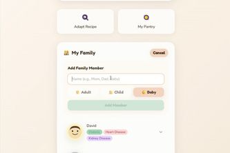 MainMeal - adapt meals for every person, age, and condition