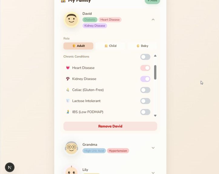 MainMeal - adapt meals for every person, age, and condition – screenshot 4