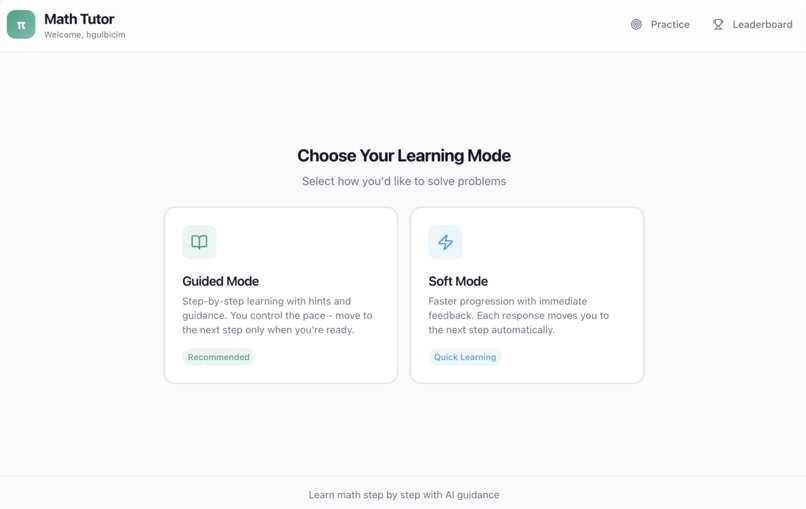 The Math AI Tutor for Everyone – screenshot 1