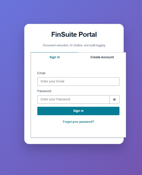 FinSuite – screenshot 1