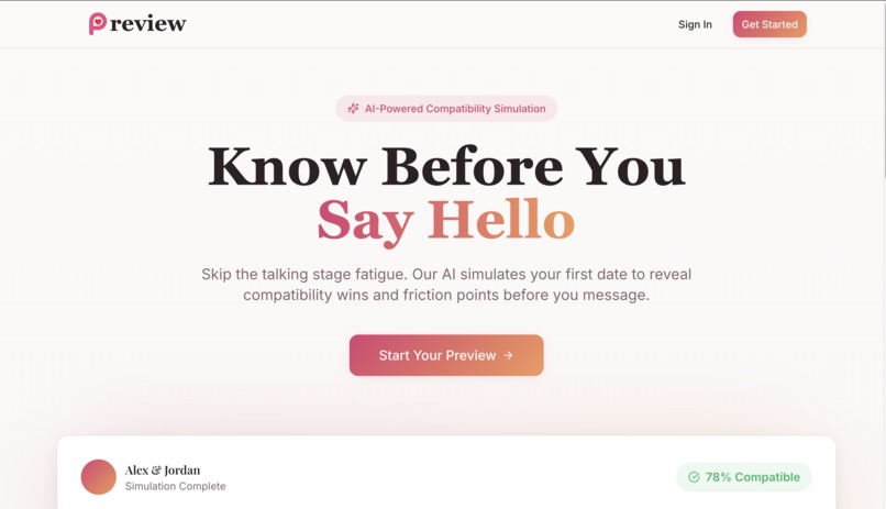 Preview, The App – screenshot 1