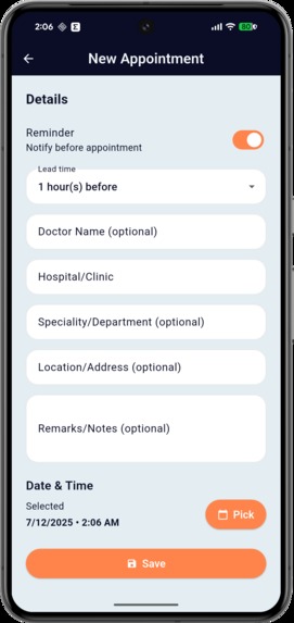 EMA - Elderly Medical Appointment (Assistant) – screenshot 3