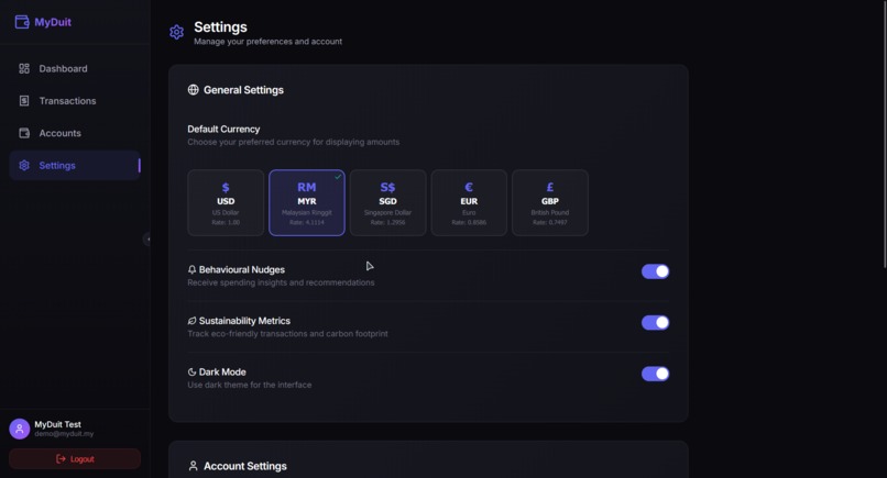 MyDuit - Personal Finance Aggregation Platform – screenshot 4