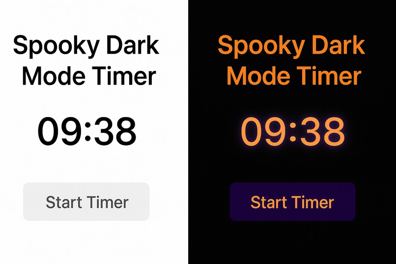 Spooky Dark Mode Timer – screenshot 1