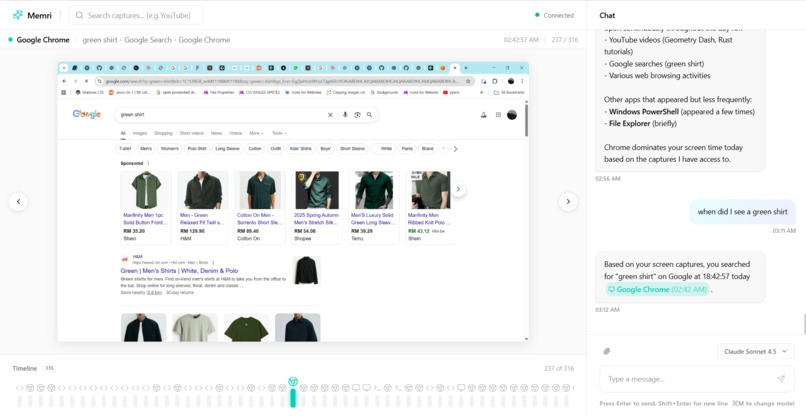 Memri – screenshot 2