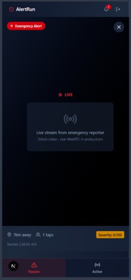 AlertRun – screenshot 1