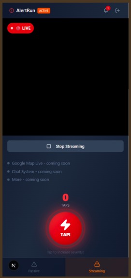 AlertRun – screenshot 2