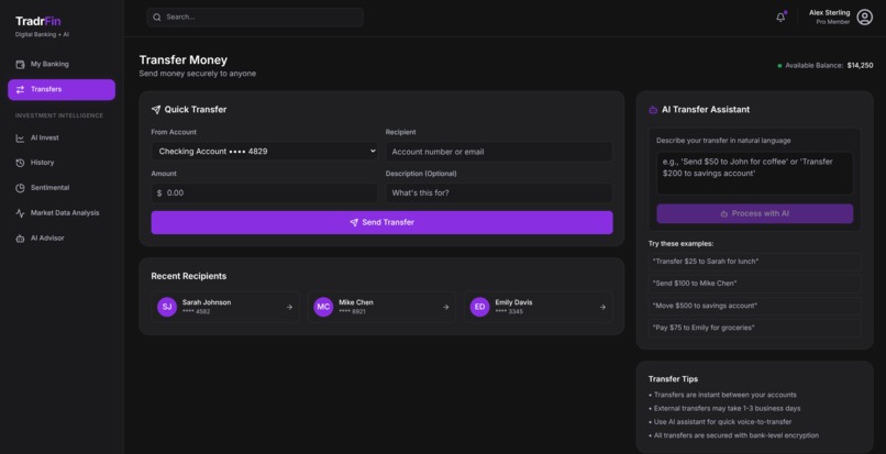 TradrFin – screenshot 2