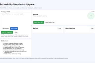 Accessibility Snapshot