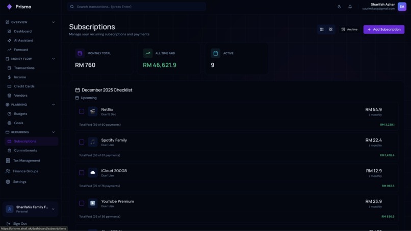 Prismo Finance – screenshot 4