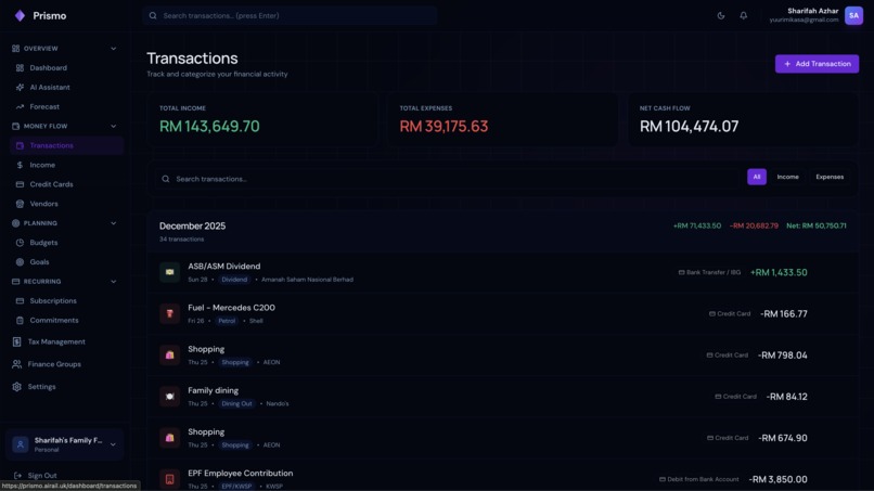 Prismo Finance – screenshot 10
