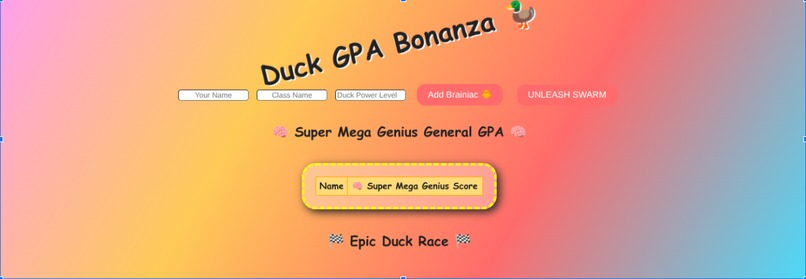 Duck GPA Bonanza – screenshot 1