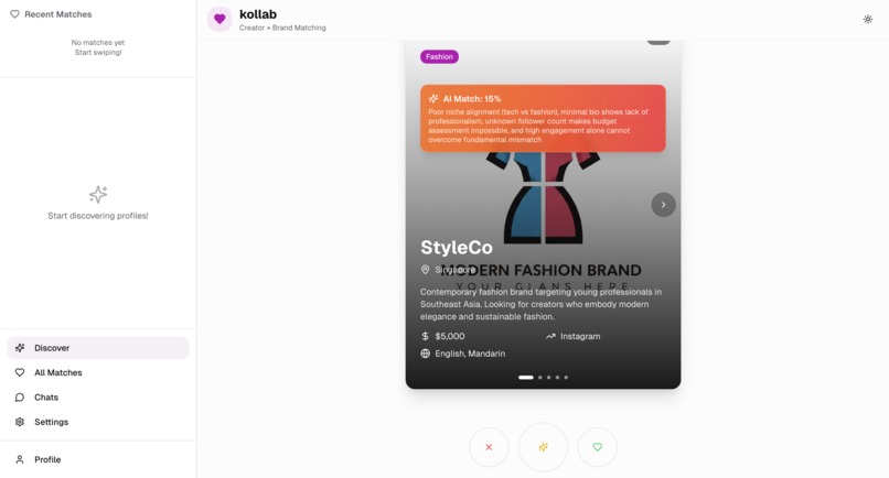 kollab project – screenshot 6