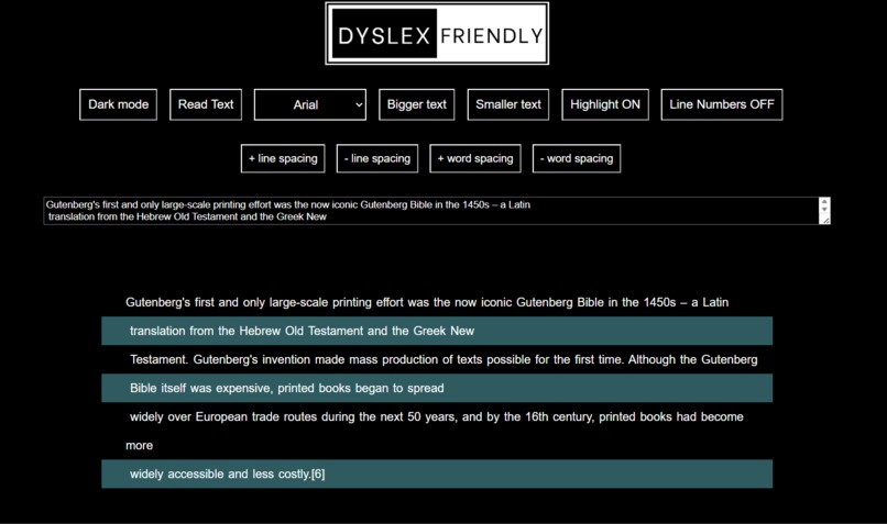 Dyslex Friendly – screenshot 2