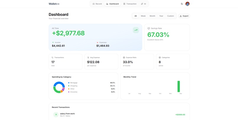 Wallet++ – screenshot 5