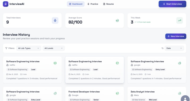 ai interview and resume review – screenshot 1