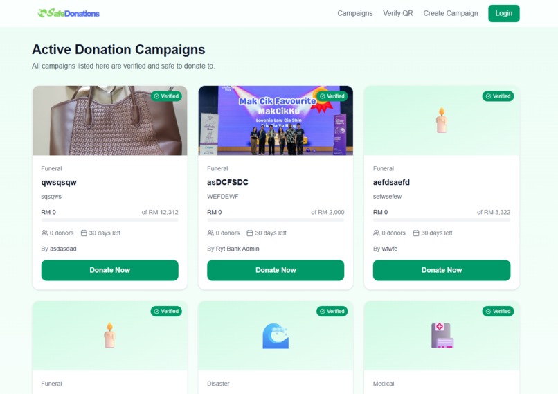 SafeDonations – screenshot 2