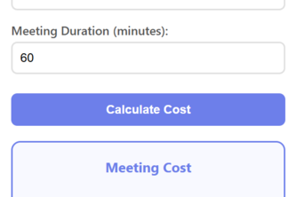 Meeting Cost Calculator