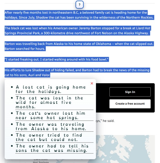 SummaWeb – screenshot 1