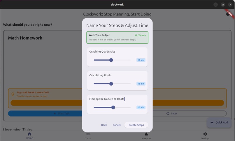 Clockwork: Stop Planning, Start Doing. – screenshot 2