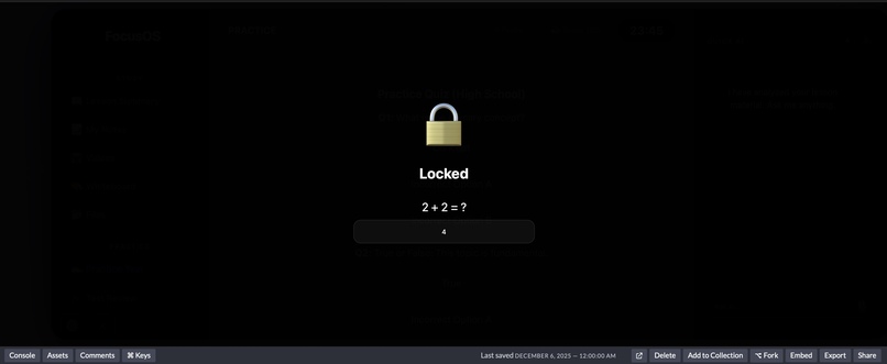 FocusOS – screenshot 2