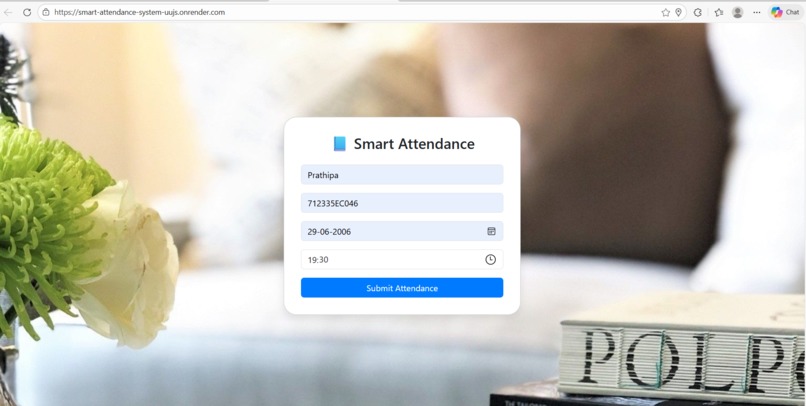 Geo & Time-Based Smart Attendance System – screenshot 1