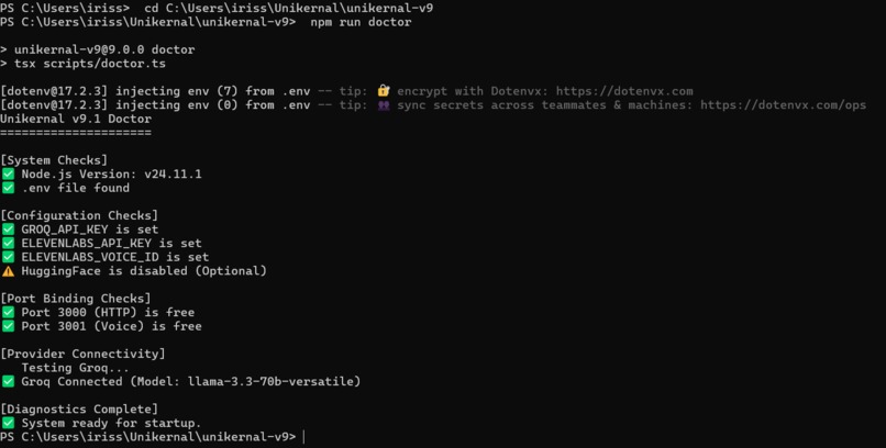 Unikernal-v9 – screenshot 1