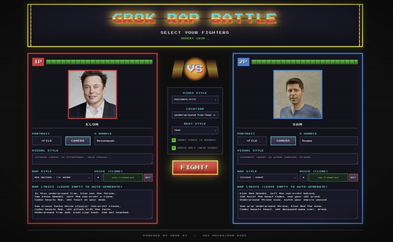 Grok Rap Battle! – screenshot 1
