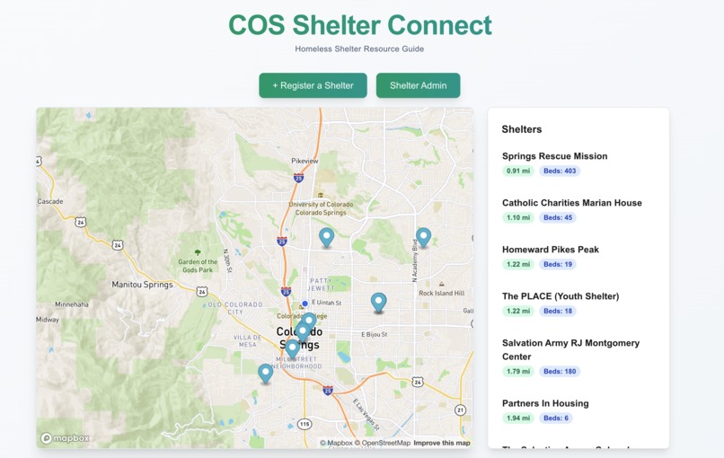 COS Shelter Connect – screenshot 1