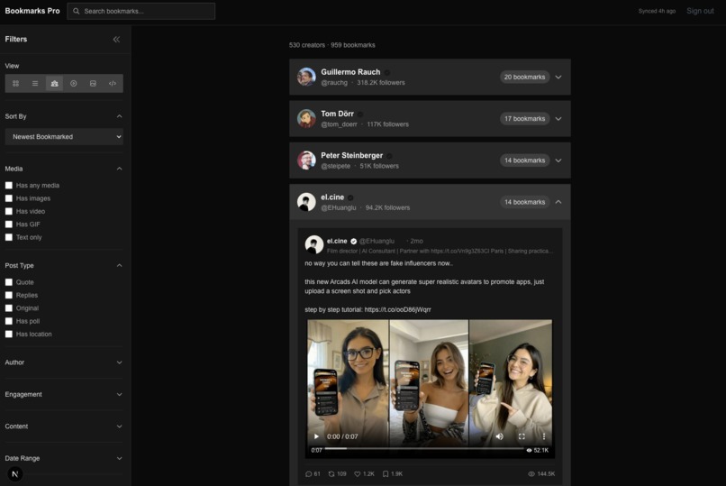 Bookmarks Pro – screenshot 3