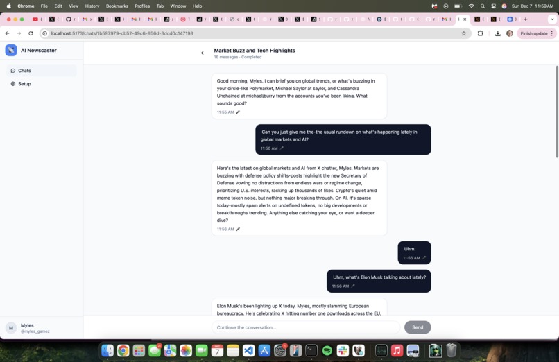 AI newscaster – screenshot 1