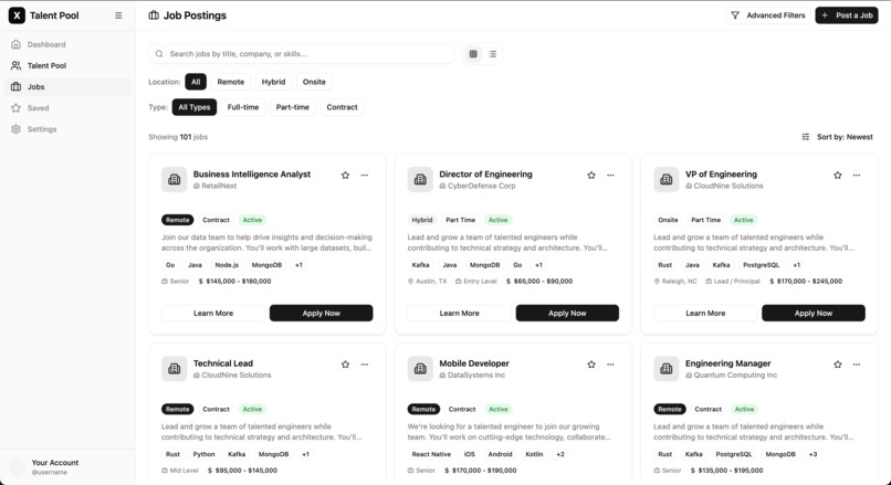 xAI Talent Pool – screenshot 1