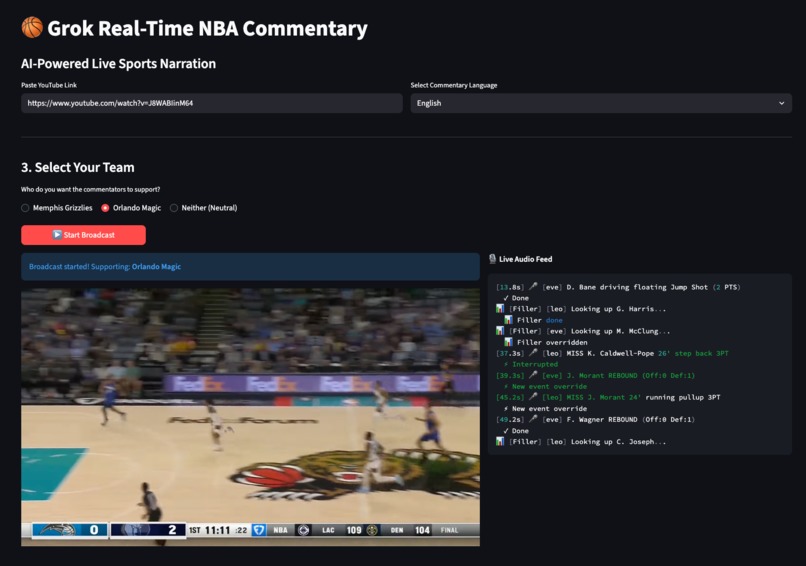 GrokCast NBA – screenshot 1