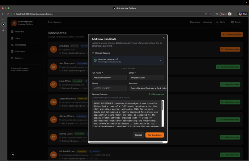 Grok Interview – screenshot 4