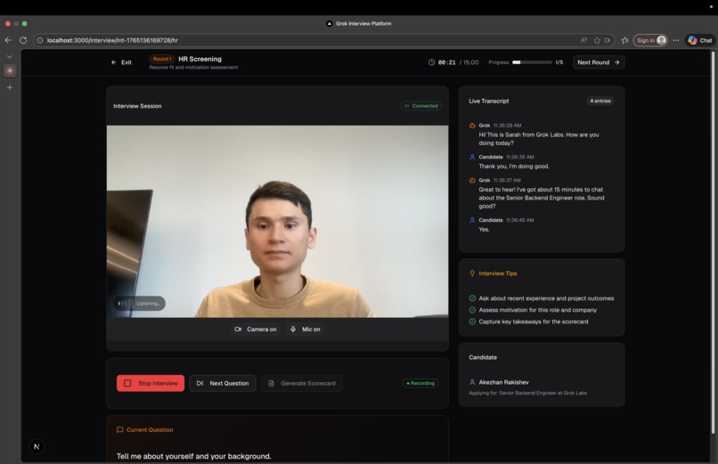 Grok Interview – screenshot 5